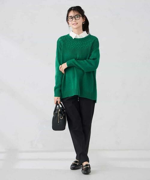 a.v.v / アー・ヴェ・ヴェ ニット・セーター | ケーブル求心風ニット | 詳細5