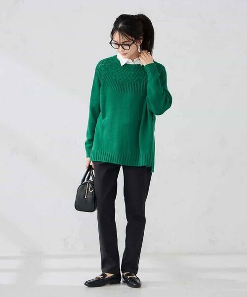a.v.v / アー・ヴェ・ヴェ ニット・セーター | ケーブル求心風ニット | 詳細8