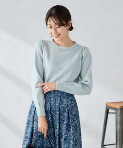 a.v.v / アー・ヴェ・ヴェ ニット・セーター | スパンコール混クルーネックニット