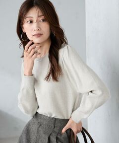 a.v.v / アー・ヴェ・ヴェ ニット・セーター | スパンコール混クルーネックニット