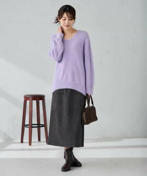 a.v.v / アー・ヴェ・ヴェ ニット・セーター | フェザーヤーンVネックニット | 詳細1