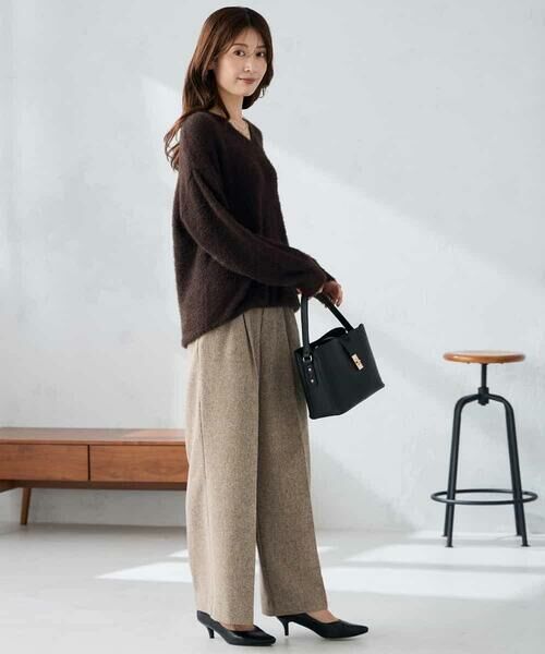 a.v.v / アー・ヴェ・ヴェ ニット・セーター | フェザーヤーンVネックニット | 詳細11