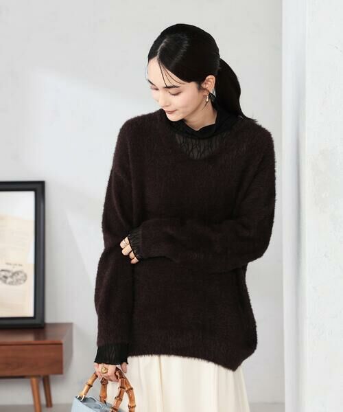 a.v.v / アー・ヴェ・ヴェ ニット・セーター | フェザーヤーンVネックニット | 詳細12