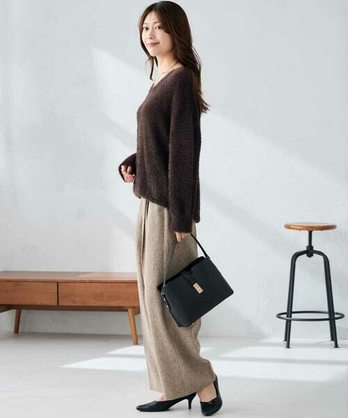a.v.v / アー・ヴェ・ヴェ ニット・セーター | フェザーヤーンVネックニット | 詳細8
