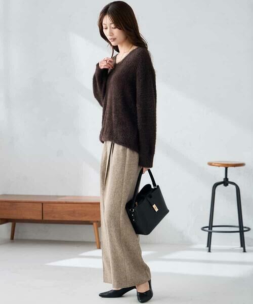 a.v.v / アー・ヴェ・ヴェ ニット・セーター | フェザーヤーンVネックニット | 詳細9