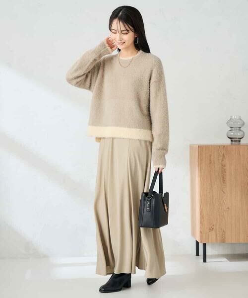 a.v.v / アー・ヴェ・ヴェ ニット・セーター | フェザーヤーンバイカラーニット | 詳細15