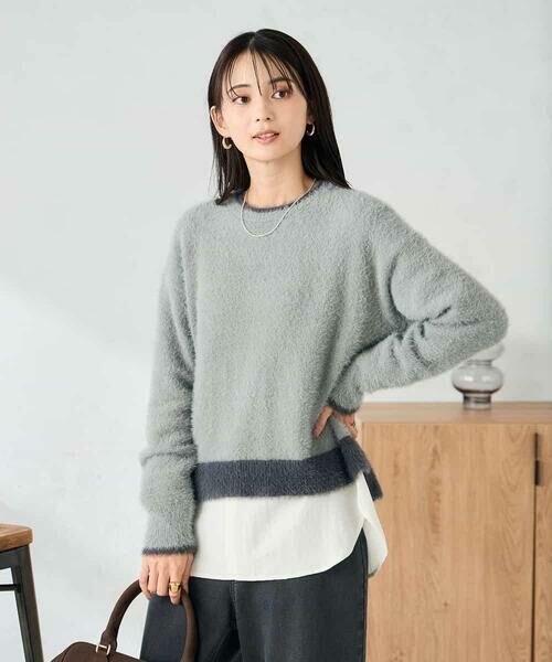 a.v.v / アー・ヴェ・ヴェ ニット・セーター | フェザーヤーンバイカラーニット | 詳細20