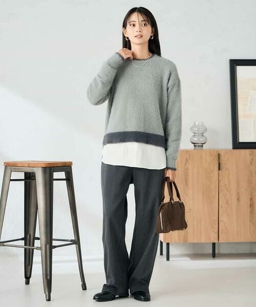 a.v.v / アー・ヴェ・ヴェ ニット・セーター | フェザーヤーンバイカラーニット | 詳細25