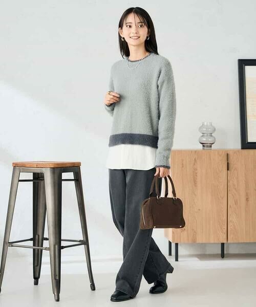 a.v.v / アー・ヴェ・ヴェ ニット・セーター | フェザーヤーンバイカラーニット | 詳細26