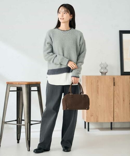 a.v.v / アー・ヴェ・ヴェ ニット・セーター | フェザーヤーンバイカラーニット | 詳細27