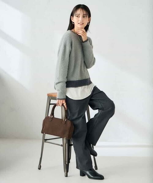 a.v.v / アー・ヴェ・ヴェ ニット・セーター | フェザーヤーンバイカラーニット | 詳細30