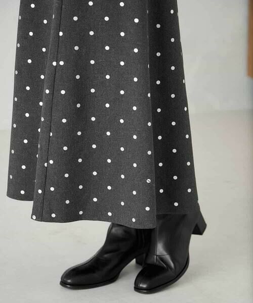 a.v.v / アー・ヴェ・ヴェ ロング・マキシ丈スカート | 箔ドットフレアスカート | 詳細19