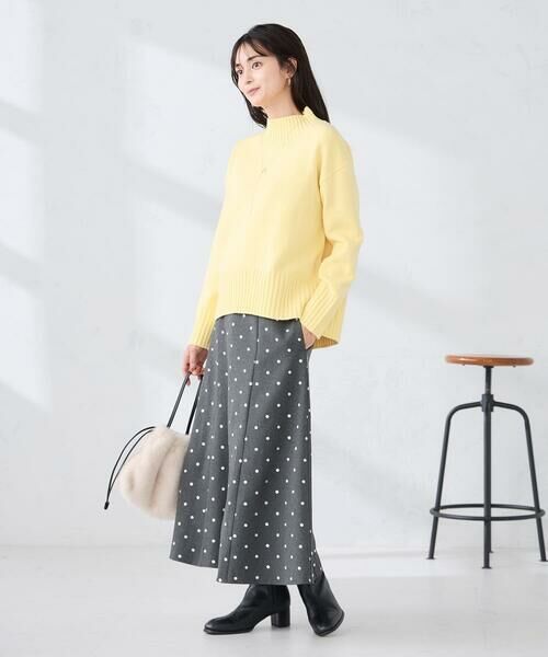 a.v.v / アー・ヴェ・ヴェ ロング・マキシ丈スカート | 箔ドットフレアスカート | 詳細8