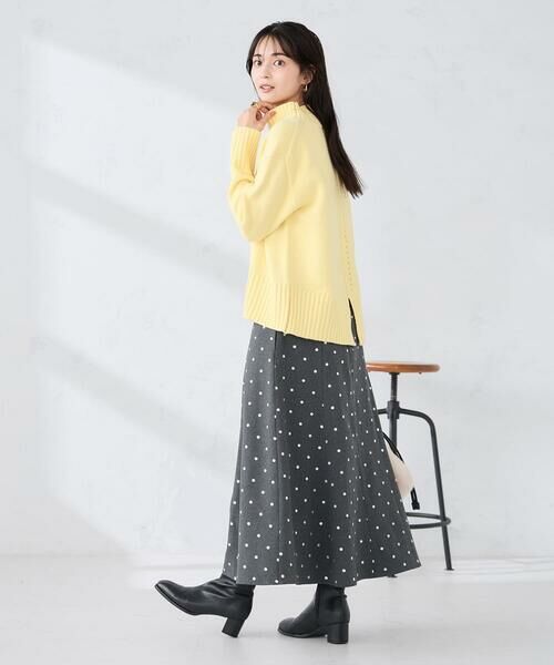 a.v.v / アー・ヴェ・ヴェ ロング・マキシ丈スカート | 箔ドットフレアスカート | 詳細9
