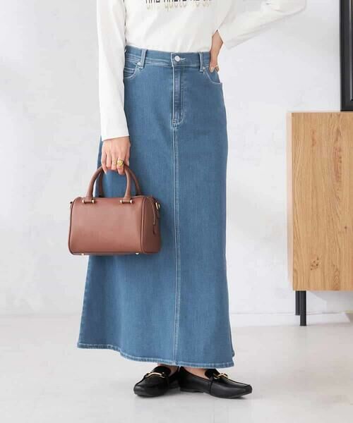 a.v.v / アー・ヴェ・ヴェ ロング・マキシ丈スカート | Aラインデニムスカート | 詳細2