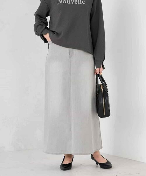 a.v.v / アー・ヴェ・ヴェ ロング・マキシ丈スカート | Aラインデニムスカート | 詳細22