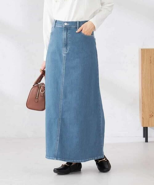 a.v.v / アー・ヴェ・ヴェ ロング・マキシ丈スカート | Aラインデニムスカート | 詳細3