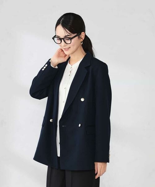 a.v.v / アー・ヴェ・ヴェ その他アウター | 【洗える】ダブルブレストジャケット | 詳細1