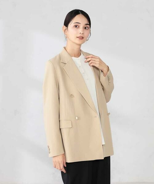 a.v.v / アー・ヴェ・ヴェ その他アウター | 【洗える】ダブルブレストジャケット | 詳細7