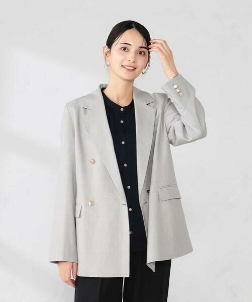 a.v.v / アー・ヴェ・ヴェ その他アウター | 【洗える】ダブルブレストジャケット | 詳細8