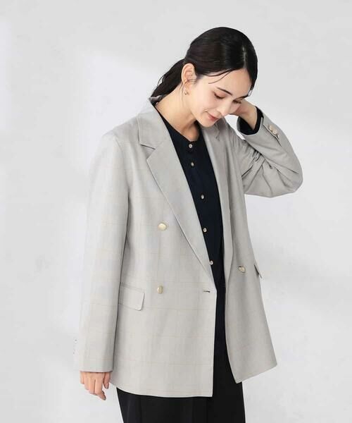 a.v.v / アー・ヴェ・ヴェ その他アウター | 【洗える】ダブルブレストジャケット | 詳細9