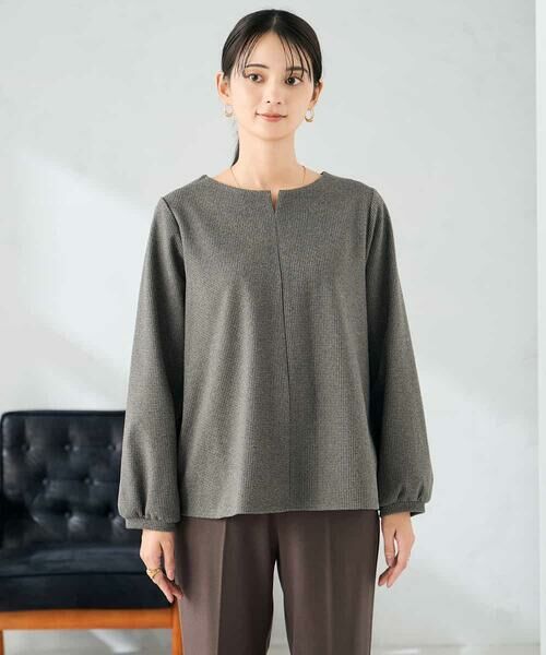 a.v.v / アー・ヴェ・ヴェ カットソー | 千鳥ジャガードトップス | 詳細14