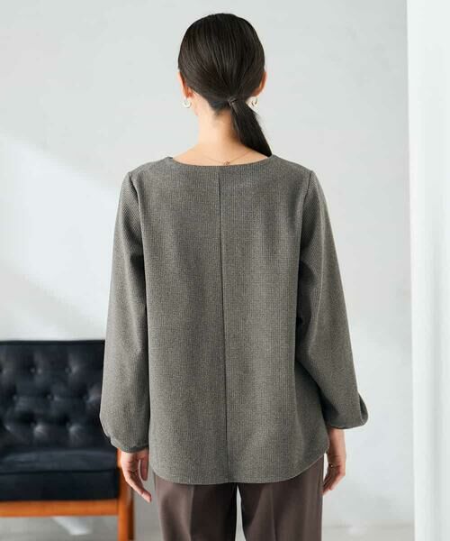 a.v.v / アー・ヴェ・ヴェ カットソー | 千鳥ジャガードトップス | 詳細16