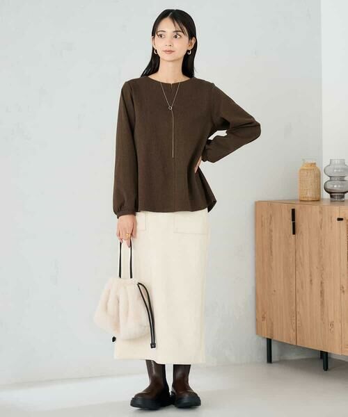 a.v.v / アー・ヴェ・ヴェ カットソー | 千鳥ジャガードトップス | 詳細3