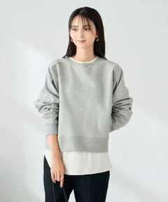 a.v.v / アー・ヴェ・ヴェ スウェット | ラメ裏起毛タックスリーブスウェット
