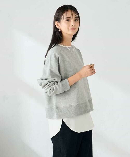 a.v.v / アー・ヴェ・ヴェ スウェット | ラメ裏起毛タックスリーブスウェット | 詳細10
