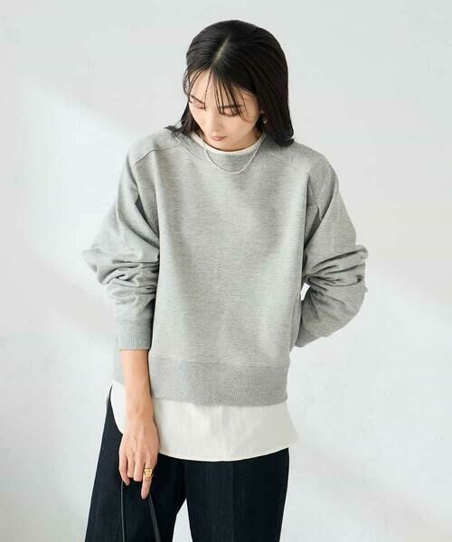 a.v.v / アー・ヴェ・ヴェ スウェット | ラメ裏起毛タックスリーブスウェット | 詳細12