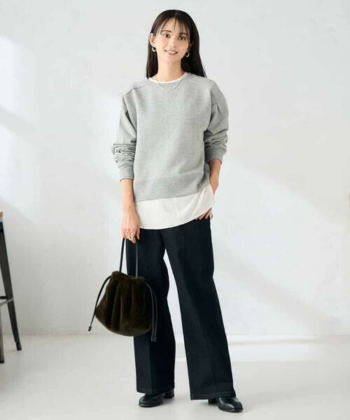 a.v.v / アー・ヴェ・ヴェ スウェット | ラメ裏起毛タックスリーブスウェット | 詳細13