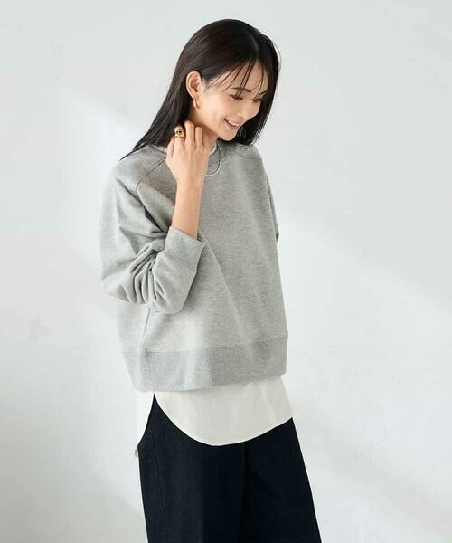 a.v.v / アー・ヴェ・ヴェ スウェット | ラメ裏起毛タックスリーブスウェット | 詳細9