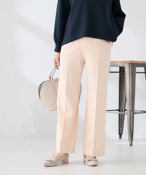 a.v.v / アー・ヴェ・ヴェ チノ・ワークパンツ | ［支持率NO.1/イージーケア/ストレッチ］スッキリ見えストレートパンツ（ライトピンク）