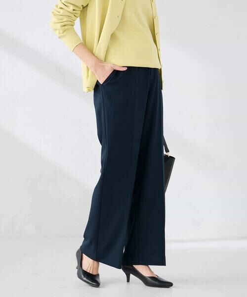 a.v.v / アー・ヴェ・ヴェ チノ・ワークパンツ | ［支持率NO.1/イージーケア/ストレッチ］スッキリ見えストレートパンツ（ネイビー）