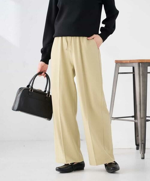 a.v.v / アー・ヴェ・ヴェ その他パンツ | ［支持率NO.1/イージーケア］イージーワイドパンツ（ライトカーキ）