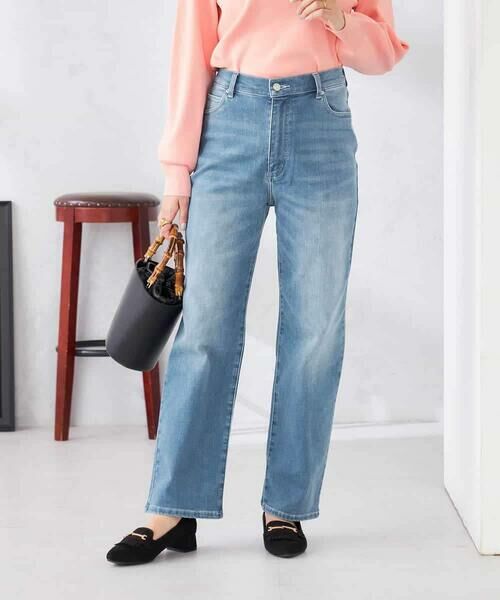 a.v.v / アー・ヴェ・ヴェ チノ・ワークパンツ | ストレートデニムパンツ(ブルー)