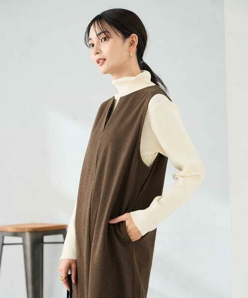 a.v.v / アー・ヴェ・ヴェ ロング・マキシ丈スカート | 千鳥ジャガードジャンスカ | 詳細18