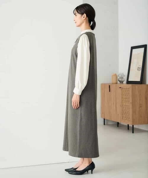 a.v.v / アー・ヴェ・ヴェ ロング・マキシ丈スカート | 千鳥ジャガードジャンスカ | 詳細7