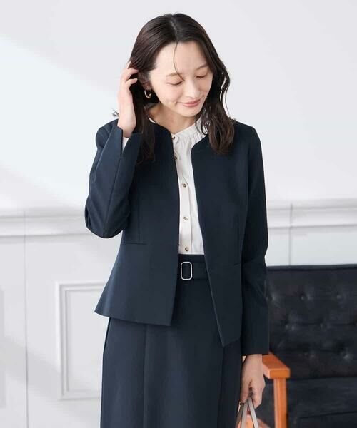 a.v.v / アー・ヴェ・ヴェ シャツ・ブラウス | 【低身長サイズ】【洗える】サテンギャザーブラウス | 詳細13