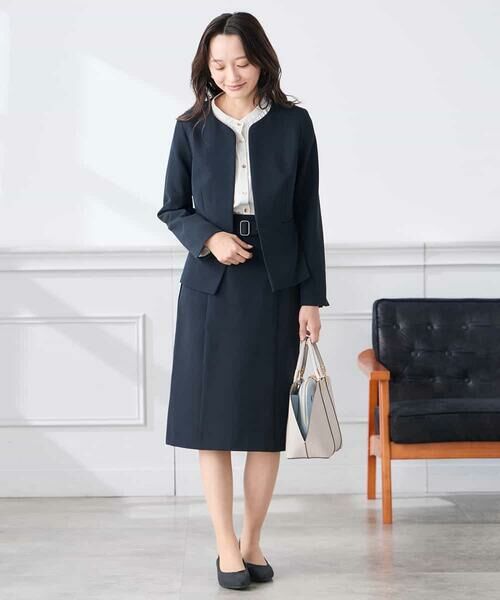 a.v.v / アー・ヴェ・ヴェ シャツ・ブラウス | 【低身長サイズ】【洗える】サテンギャザーブラウス | 詳細15