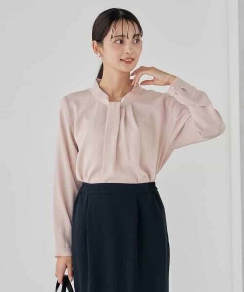 a.v.v / アー・ヴェ・ヴェ シャツ・ブラウス | 【洗える】ボウタイ風ブラウス | 詳細1