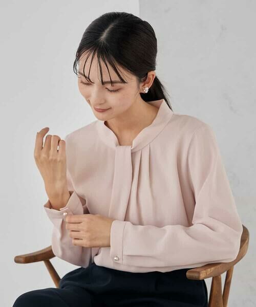 a.v.v / アー・ヴェ・ヴェ シャツ・ブラウス | 【洗える】ボウタイ風ブラウス | 詳細10