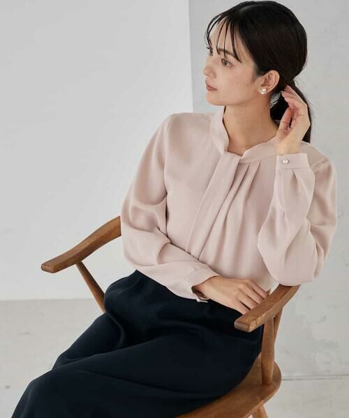 a.v.v / アー・ヴェ・ヴェ シャツ・ブラウス | 【洗える】ボウタイ風ブラウス | 詳細12