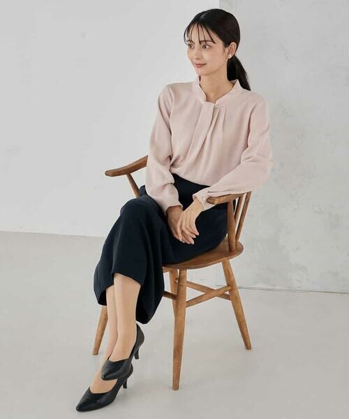 a.v.v / アー・ヴェ・ヴェ シャツ・ブラウス | 【洗える】ボウタイ風ブラウス | 詳細13