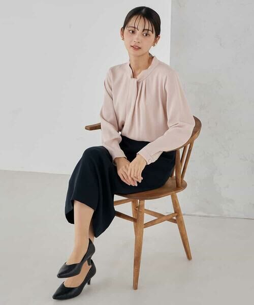 a.v.v / アー・ヴェ・ヴェ シャツ・ブラウス | 【洗える】ボウタイ風ブラウス | 詳細14