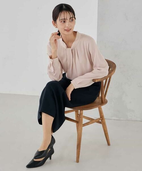 a.v.v / アー・ヴェ・ヴェ シャツ・ブラウス | 【洗える】ボウタイ風ブラウス | 詳細15