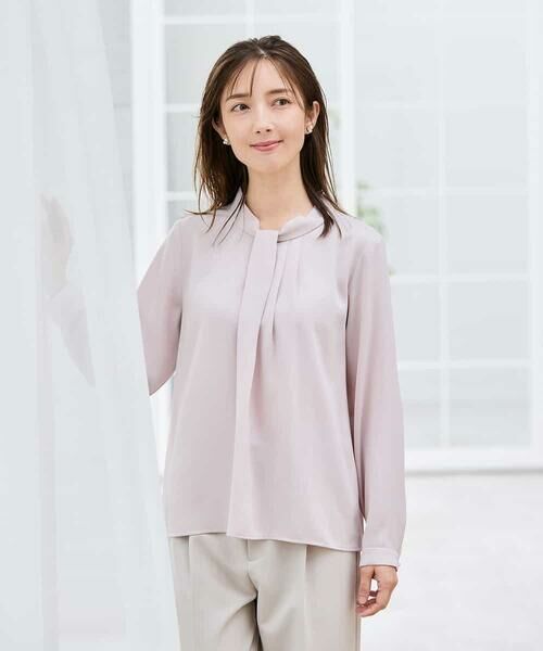 a.v.v / アー・ヴェ・ヴェ シャツ・ブラウス | 【洗える】ボウタイ風ブラウス | 詳細16