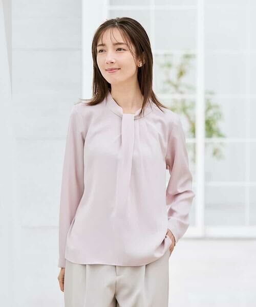 a.v.v / アー・ヴェ・ヴェ シャツ・ブラウス | 【洗える】ボウタイ風ブラウス | 詳細18