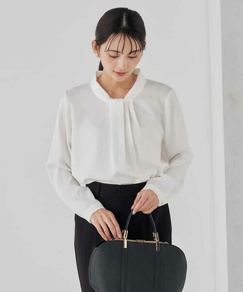 a.v.v / アー・ヴェ・ヴェ シャツ・ブラウス | 【洗える】ボウタイ風ブラウス | 詳細19